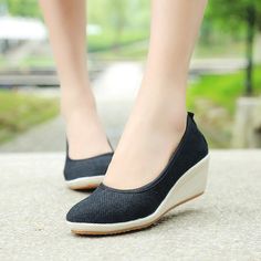 Elsa Women's Wedge Platform Shoes | Ultrasellershoes.com – Ultra Seller Shoes Casual Low Heel Wedge Sandals For Summer, Casual Slip-on Wedge Heels, Casual Pointed Toe Wedge Sandals For Summer, Black Round Toe Casual Wedge Sandals, Black Round Toe Wedge Sandals, Black Casual Wedge Sandals With Round Toe, Casual Black Wedge Sandals With Round Toe, Casual Medium Width Wedge Sandals With Round Toe, Casual Wedge Sandals With Round Toe, Medium Width