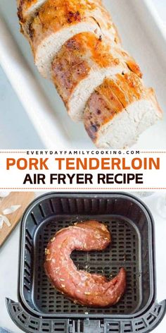 This Pork Tenderloin Air Fryer Recipe is the perfect quick weeknight dinner! This simple pork recipe features Smithfield pork tenderloin marinated in Dijon mustard glazed oil, olive oil, and brown sugar for a tasty meal. Try it tonight!