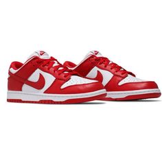 Dunk Low Retro Sp “St John’s.” Has Signs Of Wear, Slight Creasing Nike Dunks Womens, Nike Shoes Dunk Low, Black Nike Air Max, Nike Foamposite, Nike Sneakers Women, Nike Training, Shoe Display, Tactical Boots, Red Nike