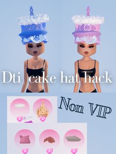 Cake Hat Dti Hack, How To Make A Santa Hat In Dti, Dress To Impress Cake Hat, Cake Hat Dress To Impress, Dti Theme Fashion Designer, Dress To Impress Dessert Flavor, Dti Hacks Free, Cake Hat, Duo Dress