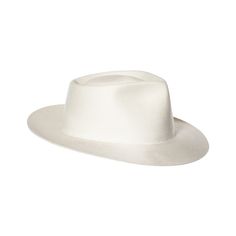 Shop Bijou Van Ness "The Argyle, Cream" hat - 100% wool felt hat. Classic Cream Felt Hat With Curved Brim, Cream Wool Felt Hat With Curved Brim, Luxury Cream Brimmed Felt Hat, Luxury White Fur Felt Hat, Luxury Cream Wool Hat, Cream Hat, Felt Fedora, Hat Box, Felt Hat