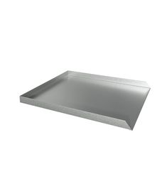 a metal tray with no handles on it