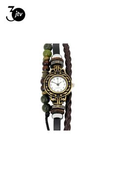 Artisan Collection of Ireland��� 8mm Connemara Marble Antique Gold Tone and Leather Watch Multi Strand Bracelet. Measures Approximately 7.00-8.00"L x 1.52"W. Adjustable Slide Closure. Color and Pattern May Vary. Connemara Marble, Multi Strand Bracelet, Watch Bracelet, Strand Bracelet, Multi Strand, Antique Gold, Leather Watch, Bracelet Watch, Silver Tone