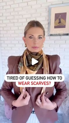 Lilia Dolinsky | Personal Stylist on Instagram: "Tired of guessing how to wear scarves? 
Master 3 easy ways to style them with your outfits.

💡 Found this helpful? Tap ❤️ and save it for later!
📩 Ready to transform your style? Message me!" Fold Scarves, How To Wear Scarves, Interesting Articles, Personal Stylist, Hair And Beauty, Casual Fashion, Tap