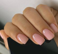 Pink Press on Nails Nude Color Short Square Fake Nails Full Cover Acrylic False Nails Tips for Women Girls DIY Manicure  New Model Number: nail tips Quantity: 24 pcs Item Type: False Nail Material: Acrylic Application: Finger Number of Pieces:... Work Friendly Nails, Nails For Short Fingers, Pink Base Nails, Nail Base Color, Base Gel Nails, Base Nails, Nails Elegant, Kutek Disney, Short Fake Nails