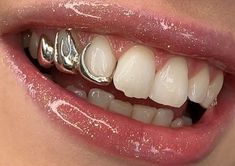 Silver Tooth Cap, Fangs Grillz Women, Grillz For Females, Fang Grillz