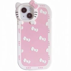 an iphone case with hello kitty on it