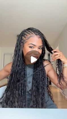 123K likes, 1,296 comments - destineewray on September 7, 2024: "sorry this took so long but heres the braid inspo /details so your braider can recreate this look on you!!!🫶🏽braids by: @knotlessgang 🫶🏽 #fulanibraids #curlyhair #knotlessbraids". Boho Bob, Braiding Ideas, Natural Hair Pictures, Hairstyle Braid, Hair Tricks, Long Ponytail, Weave Ponytail Hairstyles, Weave Ponytail, Runway Hair