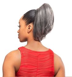 PRICES MAY VARY. DS002 Ponytail Color 44 Charcoal Gray - Foxy Silver Wigs Drawstring Straight Hairpiece Dome Short Synthetic African American Womens Designed using only high quality Kanekalon synthetic fibers, this hair cut simulates the appearance of real human hair with lightweight precision and soft texture. Model shows 51, but the listing is for 44 Charcoal Gray Domes and Drawstrings Synthetic Medium length Hair Piece Pony 2 in 1 style. Curly Gray Mix Convenient, comfortable hair pieces that Gray Updo Hairstyles, Grey Ponytail, Relaxed Hair Journey, Gray Wigs, Silver Wigs, Bangs Ponytail, African American Wigs, Drawstring Ponytail, Remy Hair Weave