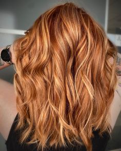 Ginger Dreams Red Head Hair Color Ideas Highlights, Red Blonde Hair Balayage, Red Head With Highlights, Dark Copper Hair With Blonde Highlights, Ginger Hair Blonde Highlights, Ginger And Blonde Hair, Ginger Orange Hair, Copper Hair Ideas, Ginger Balayage