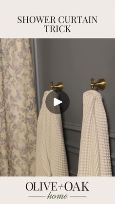 the shower curtain trick for olive and oak