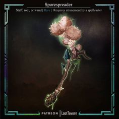 an image of a flower that is on the cover of a card game called sporepreader