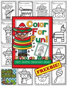 the color for fun printable coloring book is shown with pictures and words on it