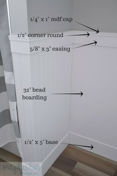 measurements for the corner of a shower stall and how to measure it with pictures on each side