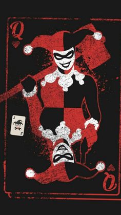 the joker playing card is red and black