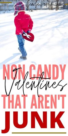 Valentines For School Kids Cute Ideas, Diy Non Candy Valentines For Kids, Kid Valentines For School Non Candy, Non Candy Class Valentines, Class Valentine Ideas No Candy, Valentines Non Candy Ideas, Valentine Candy Crafts For Kids, No Sugar Valentines Ideas, Simple Kids Valentines