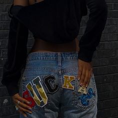 Denim Diy Clothes, Ropa Upcycling, Body Lingerie, Diy Vetement, Diy Clothes Design, Custom Jeans, Diy Fashion Clothing, Denim Diy, Jeans Diy