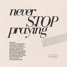 an advertisement for the new stop praying program, which is printed in black and white