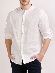 Мужская свободная льняная рубашка с капюшоном Linen Shirt Beach, Linen For Men, White Tshirt Outfit, Beach Wedding Party, Gents Shirts, T Shirt Outfits, Party Outfit Men, Birthday Summer, Wedding Party Shirts