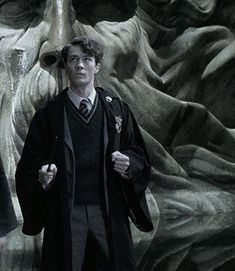 harry potter and the chamber of secrets behind him