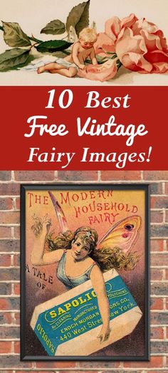 an advertisement for the best vintage fairy images