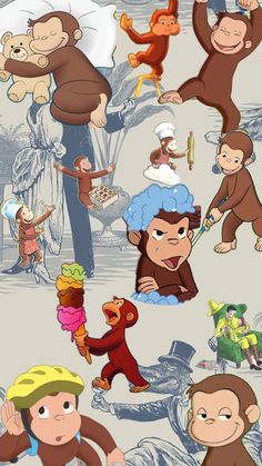 Curious George Wallpaper, Monkey Pictures, Iphone Lockscreen Wallpaper, Monkeys Funny, Cute Monkey, Curious George