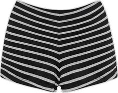 Black Summer Bottoms With Banded Waist, Fitted Striped Bottoms With Built-in Shorts, Striped Stretch High-waisted Shorts, Sporty Striped Bottoms With Built-in Shorts, High Waist Short, Black And Silver, High Waisted Shorts, Conch, High Waist