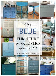 blue furniture makeovers you can do