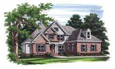 this is an artist's rendering of these european house plans