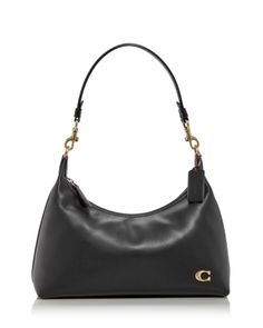 Coach Juliet Mini Leather Shoulder Bag Outfit With Shoulder Bag, Coach Juliet Bag, Outfits With Shoulder Bag, Coach Baguette Bag, Cute Shoulder Bags, Black Mini Purse, Little Black Purse, Coach Mini Bag, Shoulder Bags Outfit