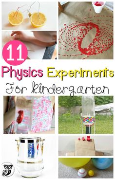 there are pictures of science experiments and activities for kids to do in the garden or on the lawn