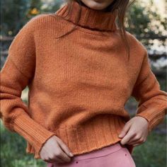 Reposhing This Item. Loved It, But Ready To Rotate For Something New. Questions? Leave A Comment Below! Love And Lemons, Chunky Sweater, For Love And Lemons, For Love, Leave A Comment, Color Orange, Colorful Sweaters, Something New, Turtle Neck