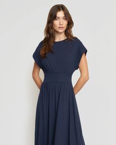 Prima Jersey Midi Dress Navy Midi Dress, Jersey Dress, Fashion Inspiration, Midi Dress, Style Inspiration