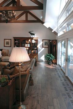 Interior Design with Vintage French Oak Hardwood Floors Flooring Ideas, Vaulted Ceiling, How To Distress Wood