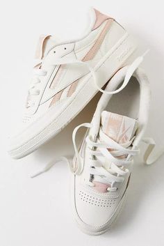 Cute Sneakers | Dressy + Casual Sneakers | Free People Staple Sneakers, Reebok Club C Revenge, Club C Revenge, Workout Sneakers, Back To School Shoes, Metallic Sneakers, Reebok Club C, Lace Sneakers