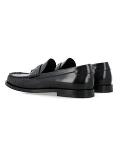 Slip into something a little more luxurious with these sleek loafers. They're the epitome of upscale comfort with a casual flair, sporting a shiny logo metal plaque that gives them a playful yet polished vibe. Perfect for those who appreciate the finer stitches in life and a round toe for that classic touch. Effortless slip-on style for easy wear Embellished with a logo metal plaque on the upper for a stylish accent Features a timeless round toe design Added stitching details for enhanced durabi Versace Bags, Stitching Details, Birkin 25, Balenciaga Designer, Metal Plaque, Toe Designs, Lv Bag, Fendi Bags, Casual Backpack