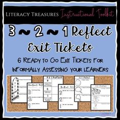 an exit ticket with the words 3 and 4 in it, which includes instructions to help students