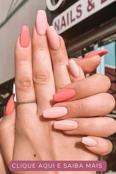 Kawaii Spring, Nails Classy, May Nails, Summery Nails, Casual Nails, Nails Spring, Acrylic Nails Coffin Short