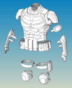 Each part is detailed, it comes with a file that shows the full piece and a series of segmented files showing each part of  the build for better understanding of the building process. (Example: Full Arm Unfold and Arm part 1, 2,3).  The goal is to make the build as smooth as possible for both beginners and experts cosplayers or prop makers. - Foam Files, focused on few pieces for easier build -Detailed files, including a full body file for scale and reference plus each separate file piece for a Red Hood Costume, Ghost Project, Batman Concept Art, Foam Armor, Armor Drawing, Free Energy Projects, Flat Drawings, Batman Concept, Hulk Comic