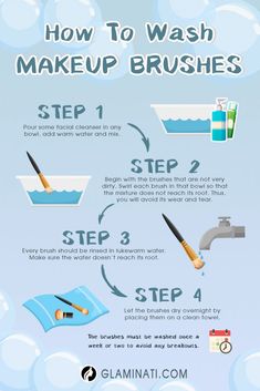 How to Clean Your Makeup Brushes Weekly ★ Wash Makeup Brushes, How To Wash Makeup Brushes, Make Up Tutorials, Cleaning Painted Walls, Deep Cleaning Tips, How To Clean Makeup Brushes, Make Up Looks, Clean Makeup, Simple Life Hacks