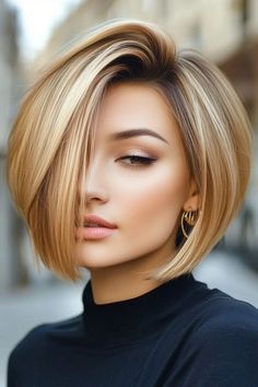 25 Chic Short Bob Hairstyles That'll Totally Upgrade Your LookFrom sassy short bob haircuts to trendy short bob cutsthese styles are everything you need for a fresh new vibeGet inspired by the latest short bob hair styles that are all the rage this seasonFind your perfect match and rock the hottest hairstyle of the moment with confidence Boblob Hairstyle, Short Bob Hairstyles For Work, Stacked Bob Wedding Hairstyles, Back Of Bob Haircut Short Hair, Blonde Highlighted Bob, Short Bob Haircuts For Round Face, Short In The Back Long In The Front Hair, Bad Short Haircut, Balayage Hair Short Bob