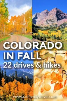 colorado in fall, 22 drives and hikes