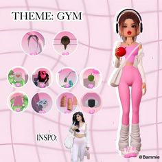 Dti Gym Outfit Theme, Dress To Impress Outfits For Themes, No Vip Dti Outfit Ideas, Dress To Impress Inspo Roblox Game, Cute Dti Outfits Non Vip, Dti Theme Fitness, Cute Dti Fits Non Vip, Dress To Impress Gym Theme, Dti Theme Non Vip