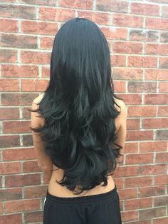 Hair Inspiration Long, Hairstyles For Layered Hair, Hair Stylies, Haircuts Straight Hair, Long Black Hair, Hair Stylist Life, Long Layered Hair, Haircuts For Long Hair, Cut My Hair