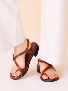 - Simple and basic design- Trendy and comfortable fit- Buckle detail- Point of cropped strapMeasurements- Heel: 1.1in.- KR 225 ~ KR 250* When choosing your size, we recommend you choose your normal size. * This item is based on KR shoe size. Please refer to the size chart. Composition- Cowhide, PigskinDesigners- Imported- By Byeuuns- Style#:300691194 Basic Design, Brown Sandals, Hush Hush, Comfort Fit, Size Chart, Composition, Buckle, Sandals, Heels