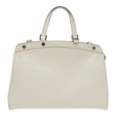 Louis Vuitton Blair White Leather Handbag (Pre-Owned) Business Bags With Silver-tone Hardware In White, White Business Bags With Silver-tone Hardware, Business Cream Bag With Palladium Hardware, Cream Business Bags With Palladium Hardware, Business Cream Bags With Palladium Hardware, White Business Bags With Branded Hardware, Formal Cream Satchel With Branded Hardware, Designer White Satchel With Palladium Hardware, White Shoulder Bag With Palladium Hardware For Business