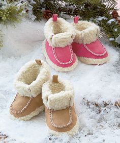 Faux Shearling Infant Booties Ltd Commodities, Baby Booties