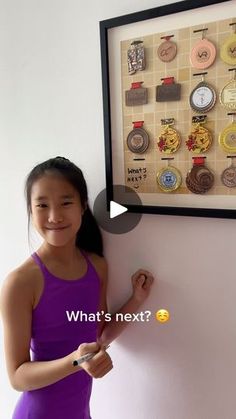 26K views · 61K reactions | Recently, I discovered this adorable medal display. Previously, Skye’s medals were simply stored in a box with nowhere to showcase them. The display comes in sizes accommodating 6, 12, or 24 medals, and I chose the 28-medal option for Skye. One slot remained empty, which we designated for future 2025 goals! 

Skye is doing the compass pose and we are both sporting cute sets from @olaben.official 💜🩷💜🩷
The size S fits perfectly for her! 

✨New Yoga Challenge Announcement ✨

#OlabenHipRise
June 9-13

Elevate your practice with our Yoga Challenge 🌟 Explore, adapt, and celebrate each pose in your own unique way. Join us on this journey of flexibility and self-expression ✨

✨Hosts:

@markov.lidija 
@jiminyoga 
@yogawithhammer 
@frog_natureyogi 
@leapoffaith_yoga Medals Frame Display Ideas, Sports Medal Display Ideas Diy, Display Medals Ideas, Medal Frames Ideas, Sports Medal Display Ideas, Awards Display Ideas, Diy Medal Display, Medals Display Ideas, Medal Display Ideas