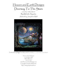 the cover for heaven and earth designs's doorway to the stars album, featuring artwork by