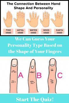 Everything from the lengths of your fingers to the shape of your fingernails can reveal something about the type of person you are…if you know how to interpret them. Let us take a look to discern what kind of a person you truly are! Finger Length Meaning, Palmistry Reading, Type Personality, Connection Quotes, Windows To The Soul, Fritters Recipe, Types Of Hands, Workout Women